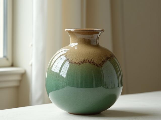 Eine einzigartige, handgefertigte Keramikvase in Wiener Tradition.